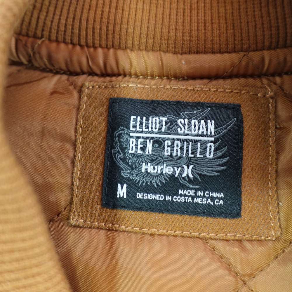 NWT Elliot Sloan/ Ben Grillo Hurley Vest Mens Brown Canvas Pocket Street Dragon - Picture 3 of 16